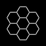 LAMPA LED 7 HEXAGONÓW 234X244CM