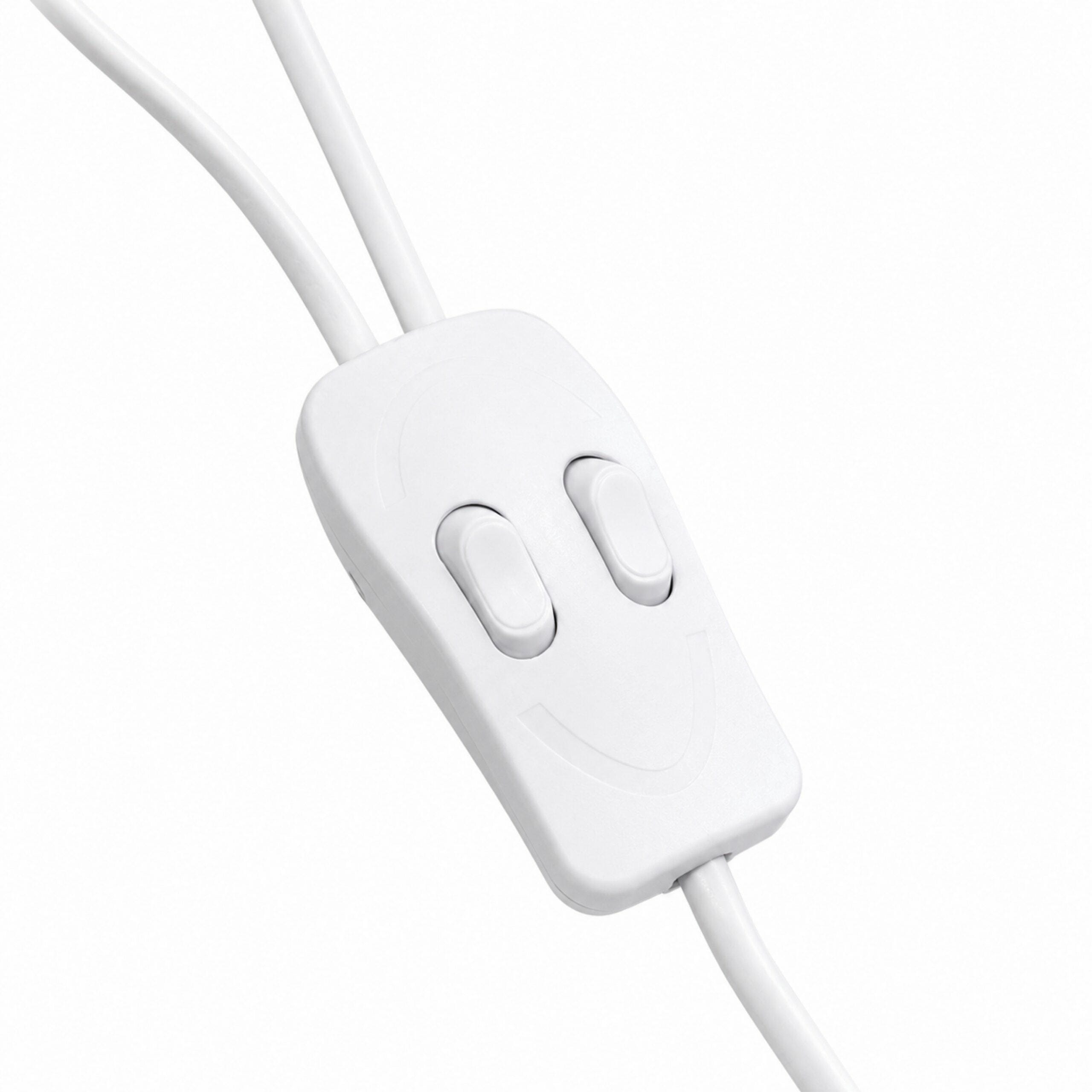 LAMPA PODŁOGOWA 165CM 2xE27 BIAŁA - obrazek 4
