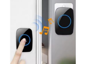 Bezprzewodowy Dzwonek do Drzwi LED – Czarny