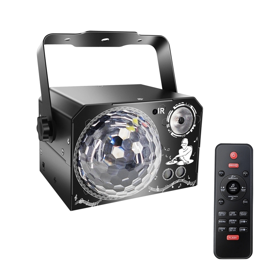 PROJEKTOR LASEROWY SCENICZNY OŚWIETLENIE DYSKOTEKOWE LASER STROBOSKOP ANIMACJA 3D RGB PILOT - obrazek 6