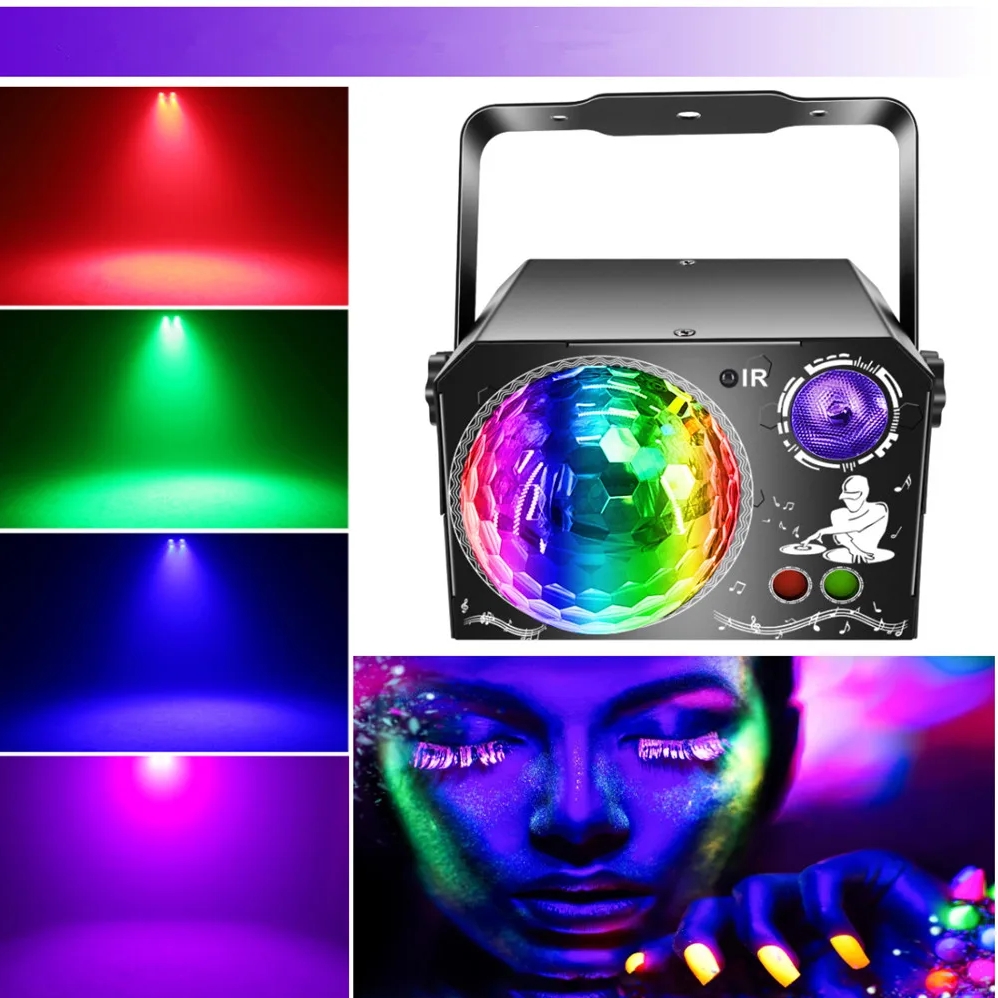 PROJEKTOR LASEROWY SCENICZNY OŚWIETLENIE DYSKOTEKOWE LASER STROBOSKOP ANIMACJA 3D RGB PILOT - obrazek 3