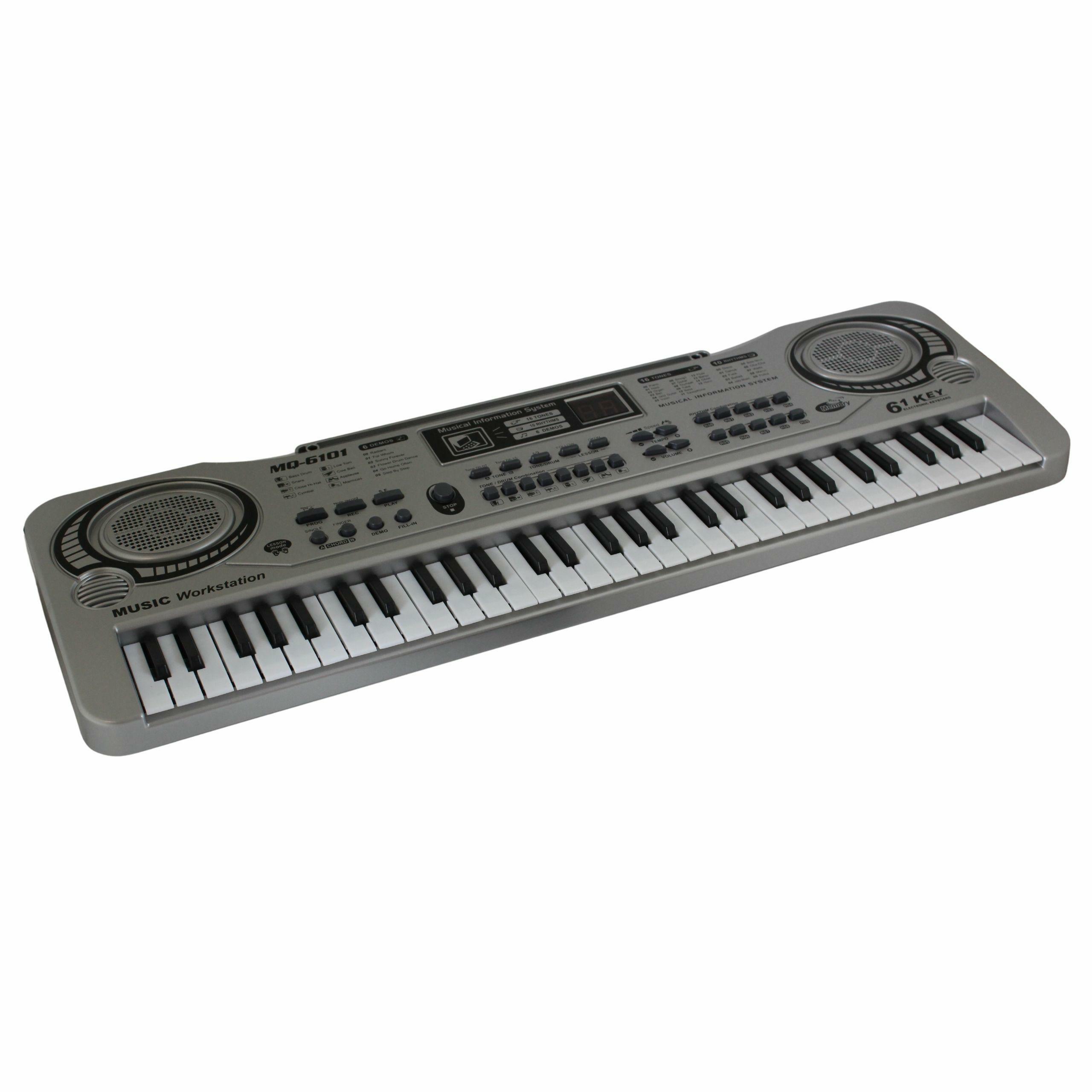 KEYBOARD ORGANY Z MIKR. 61KL SILV