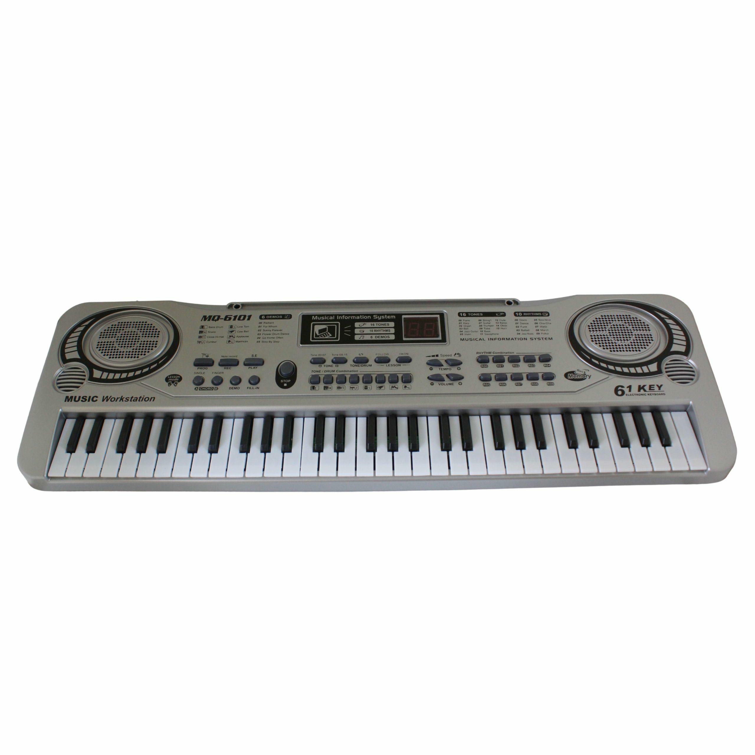 KEYBOARD ORGANY Z MIKR. 61KL SILV - obrazek 2
