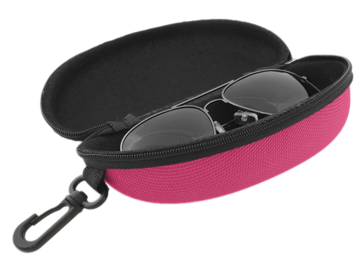 TWARDE ETUI NA OKULARY RÓŻOWE - obrazek 3