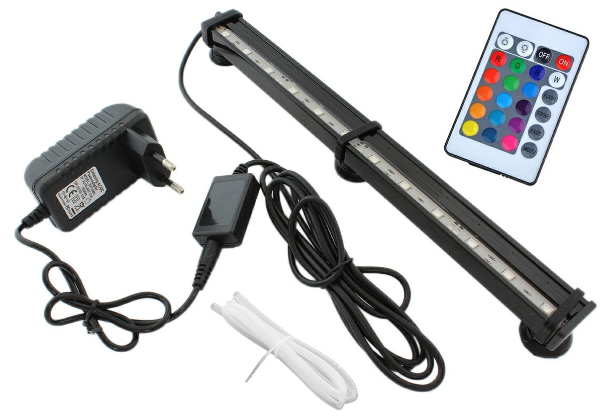 ŚWIETLÓWKA LED RGB AKWARIUM 28CM