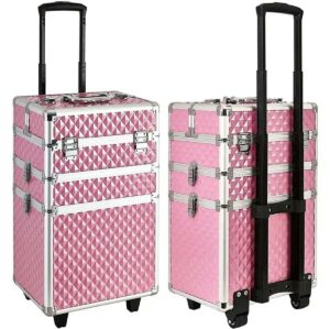 KUFER NA KÓŁKACH 3w1 61X36X25 PINK
