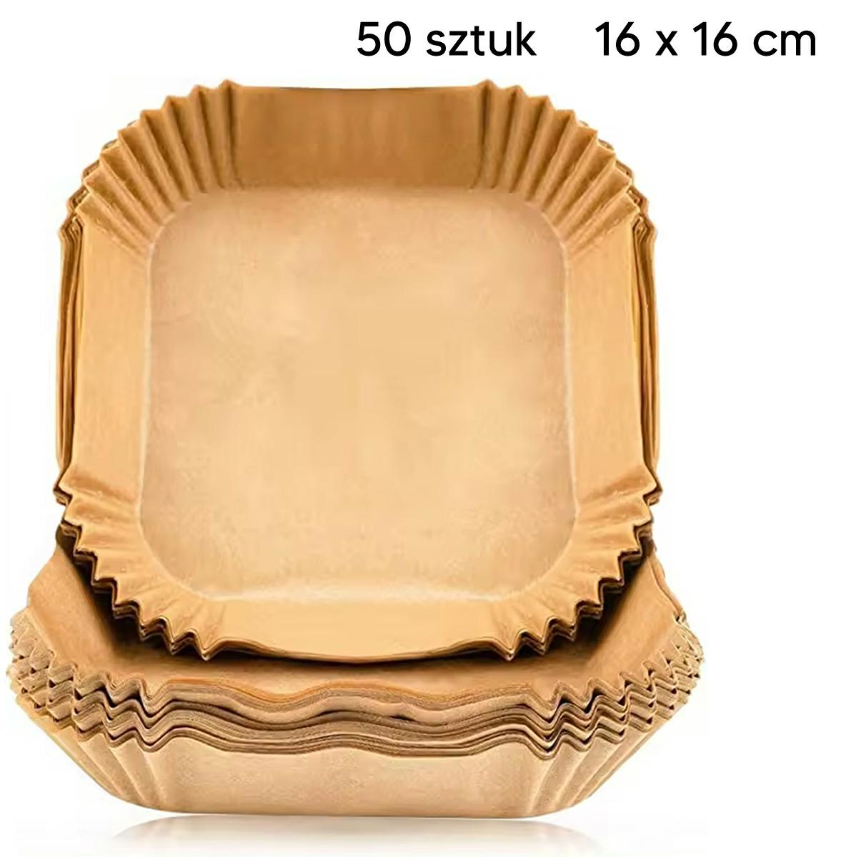 PAPIER DO FRYTKOWNICY AIR FRYER 16CM 50SZT - obrazek 2