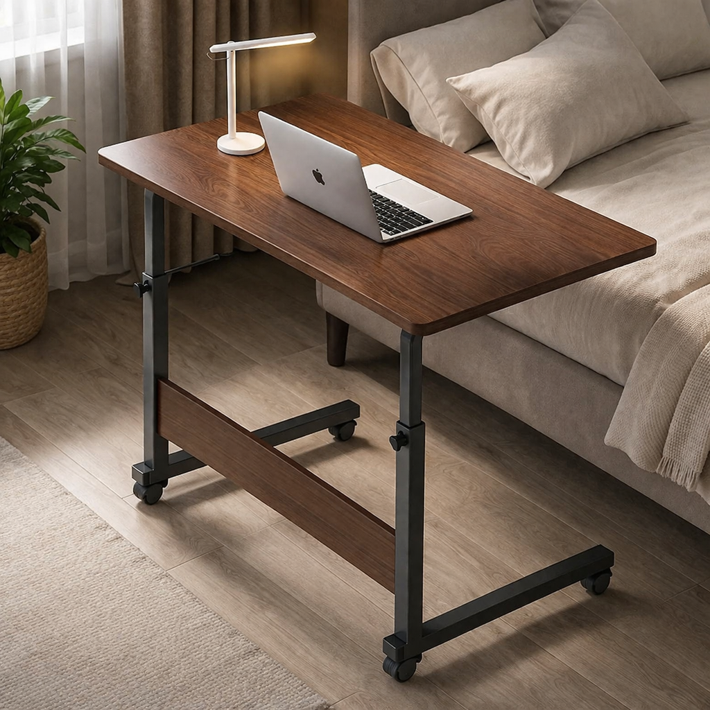 MOBILNY STOLIK POD LAPTOPA CIEMNE DREWNO - obrazek 4