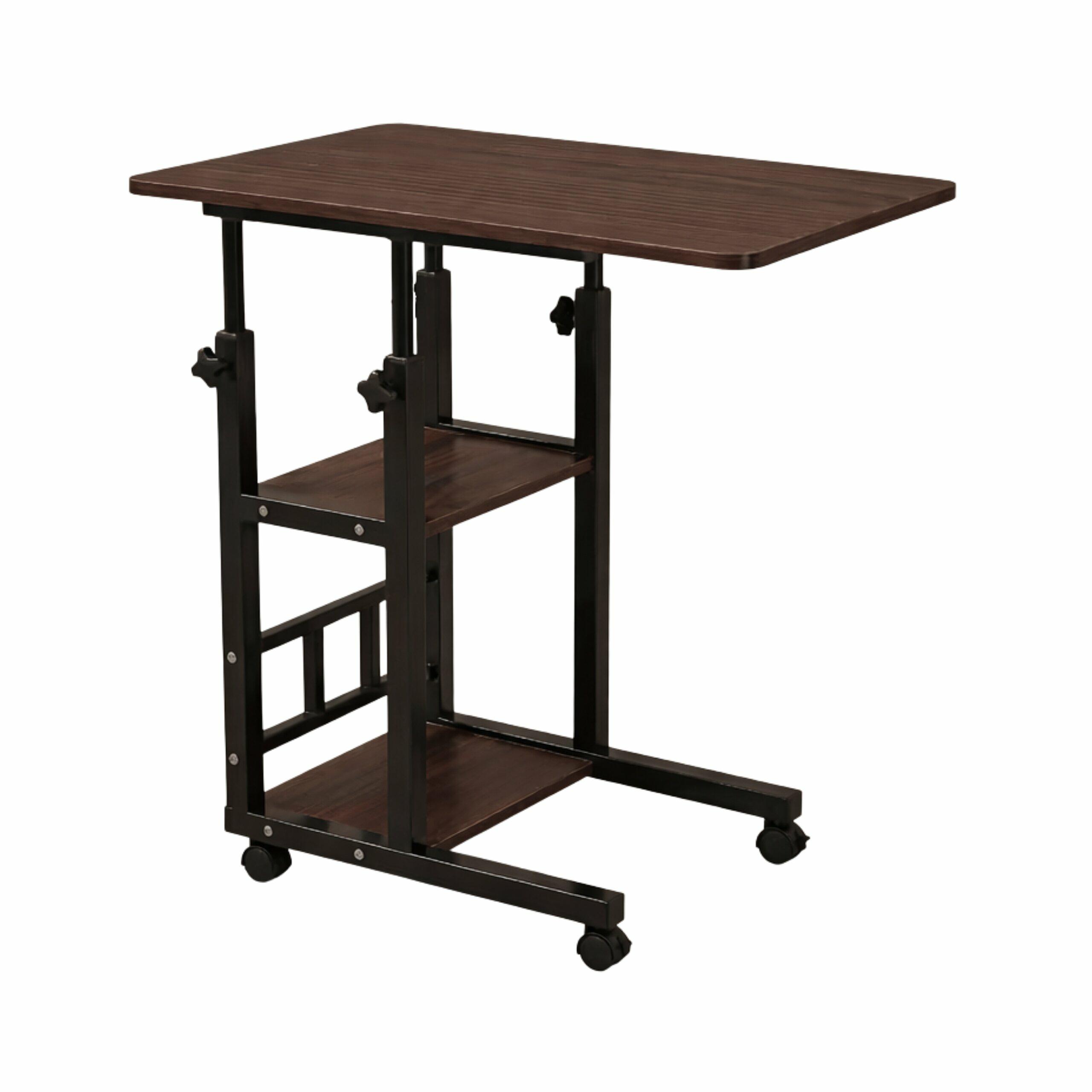 MOBILNY STOLIK POD LAPTOPA CIEMNE DREWNO