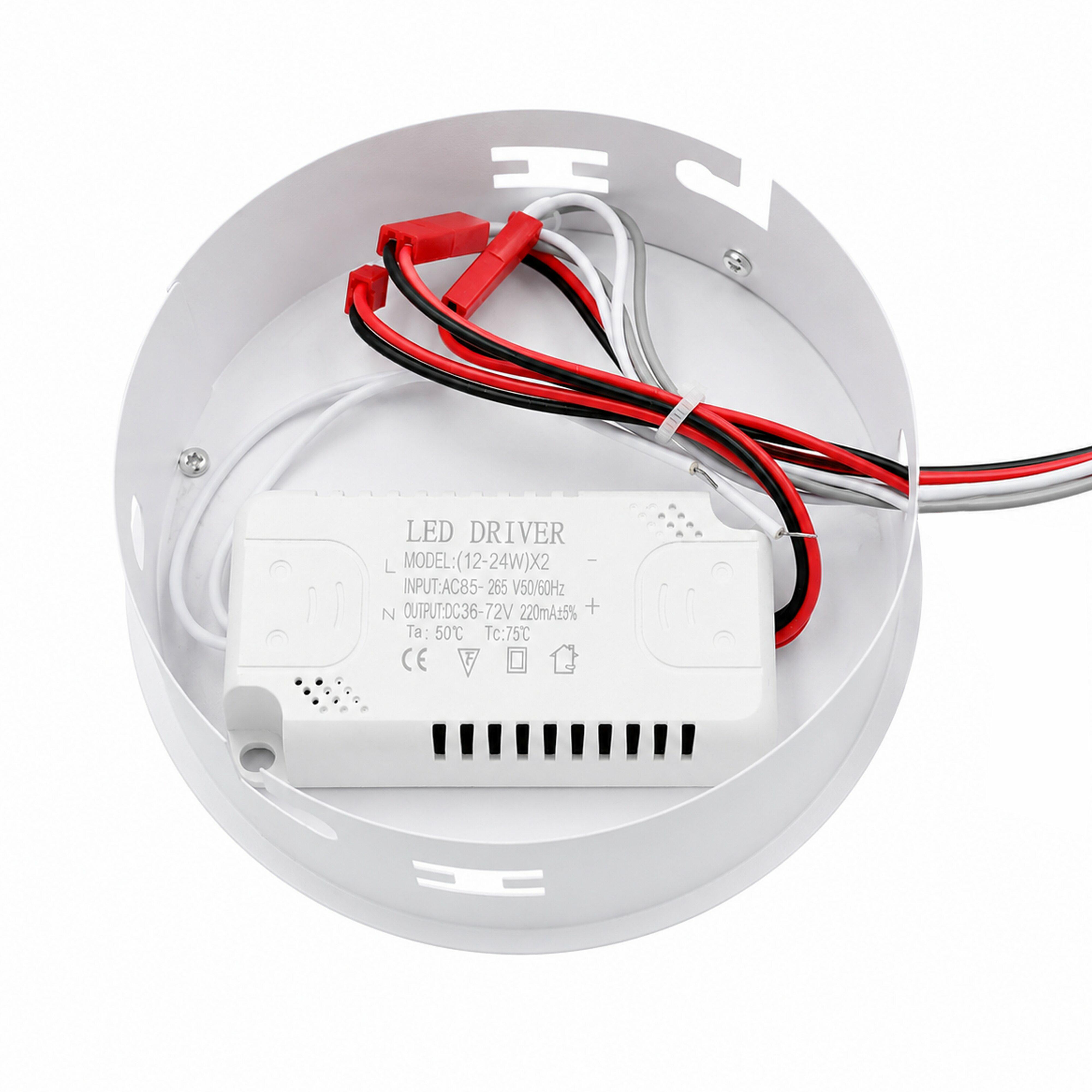 LAMPA SUFITOWA PLAFON LED CZARNY - obrazek 3