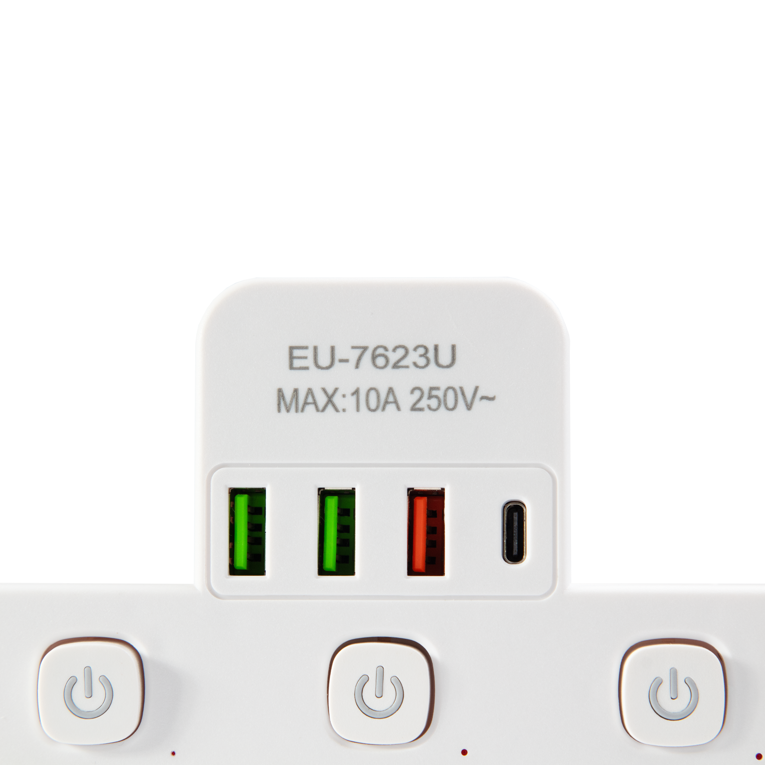 LISTWA ZASILAJĄCA 3 GNIAZDA + 3xUSB + USB-C 3M - obrazek 4