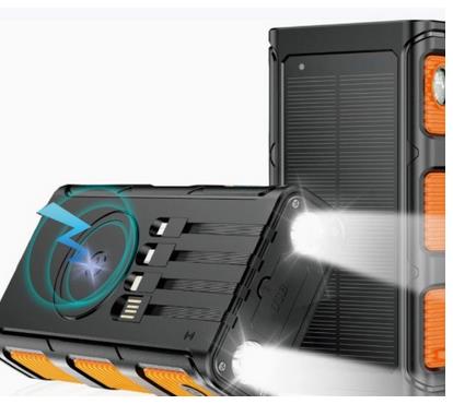 POWERBANK SOLARNY Z LATARKĄ