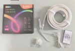 TAŚMA NEON LED 5M RGB IP65 + PILOT
