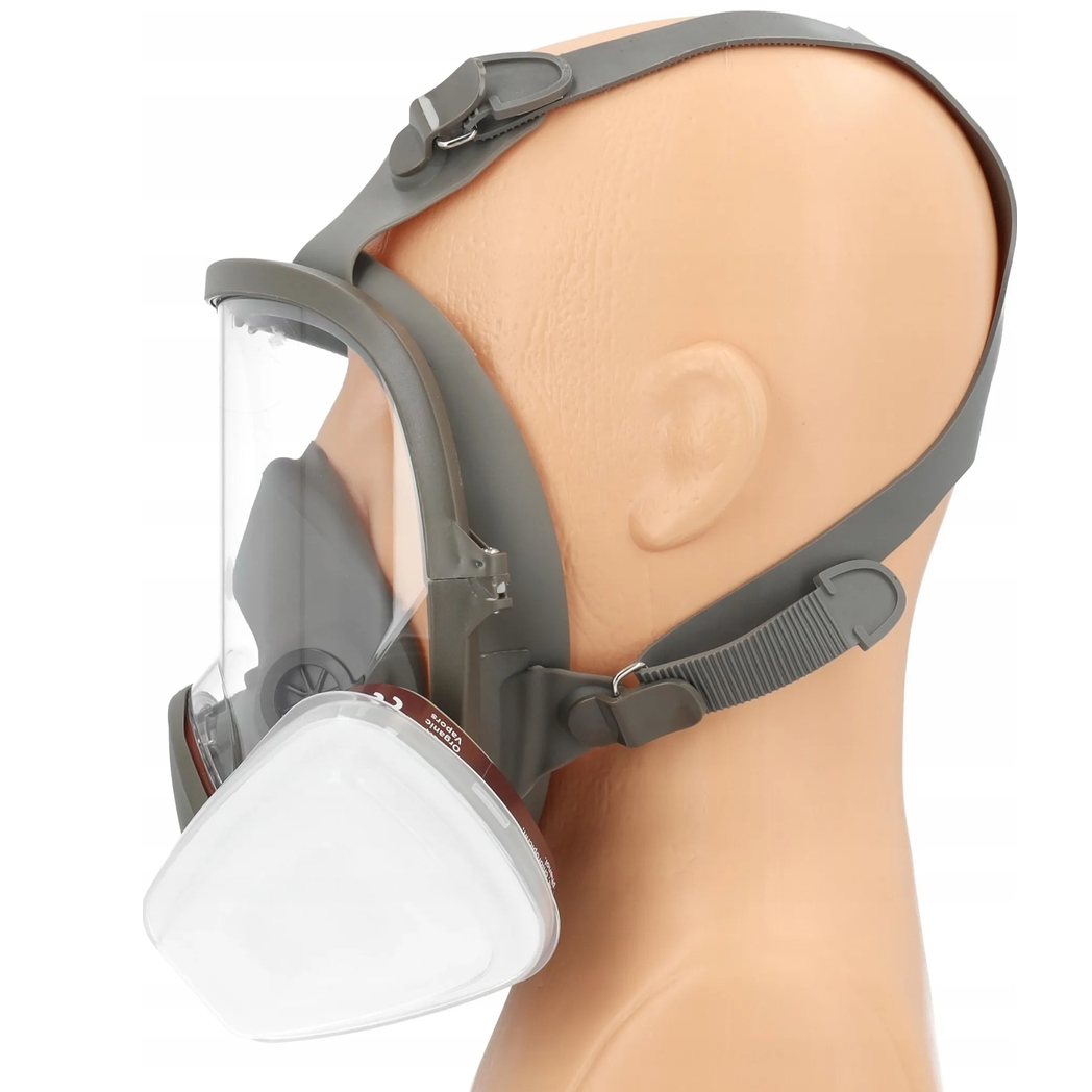 MASKA LAKIERNICZA PEŁNA OCHRONNA PRZECIWPYŁOWA GAZOWA UNIWERSALNA FILTRY ZESTAW - obrazek 4